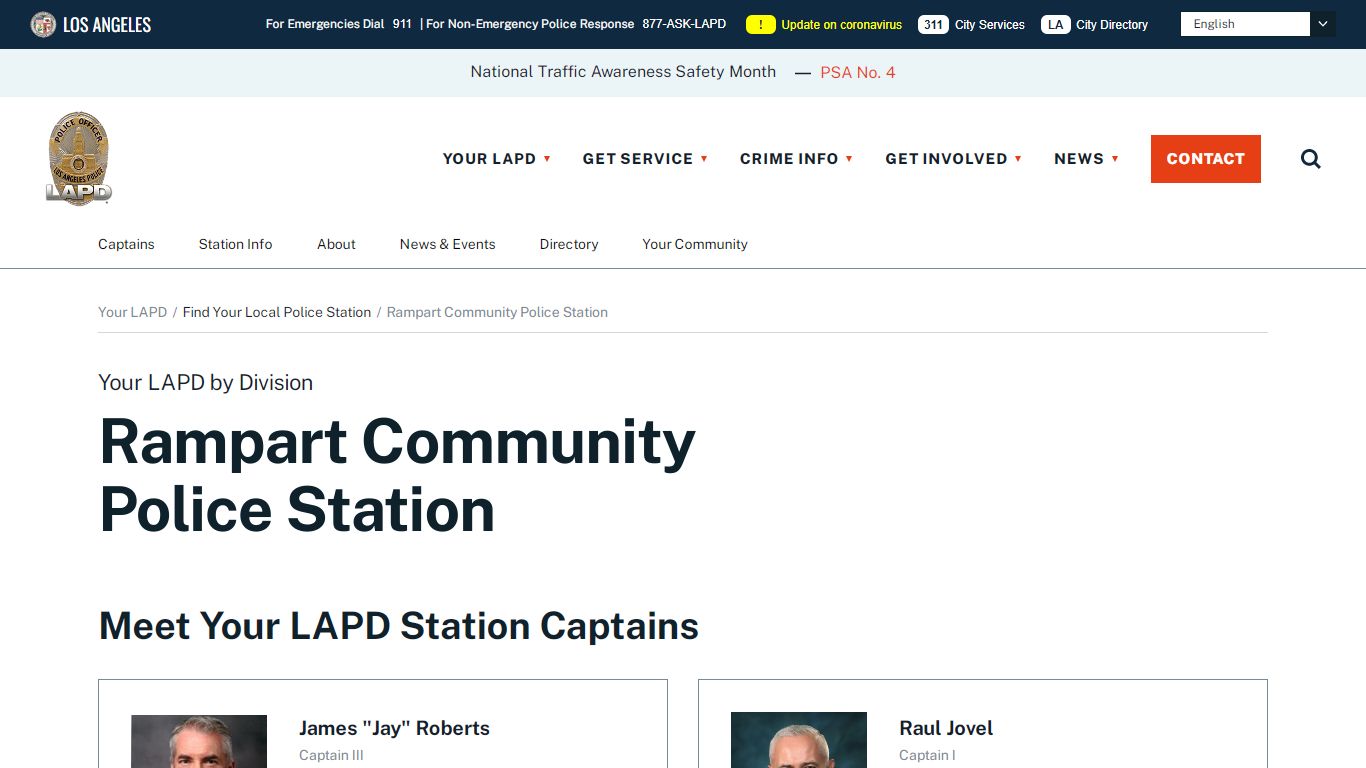 Rampart Community Police Station - LAPD Online