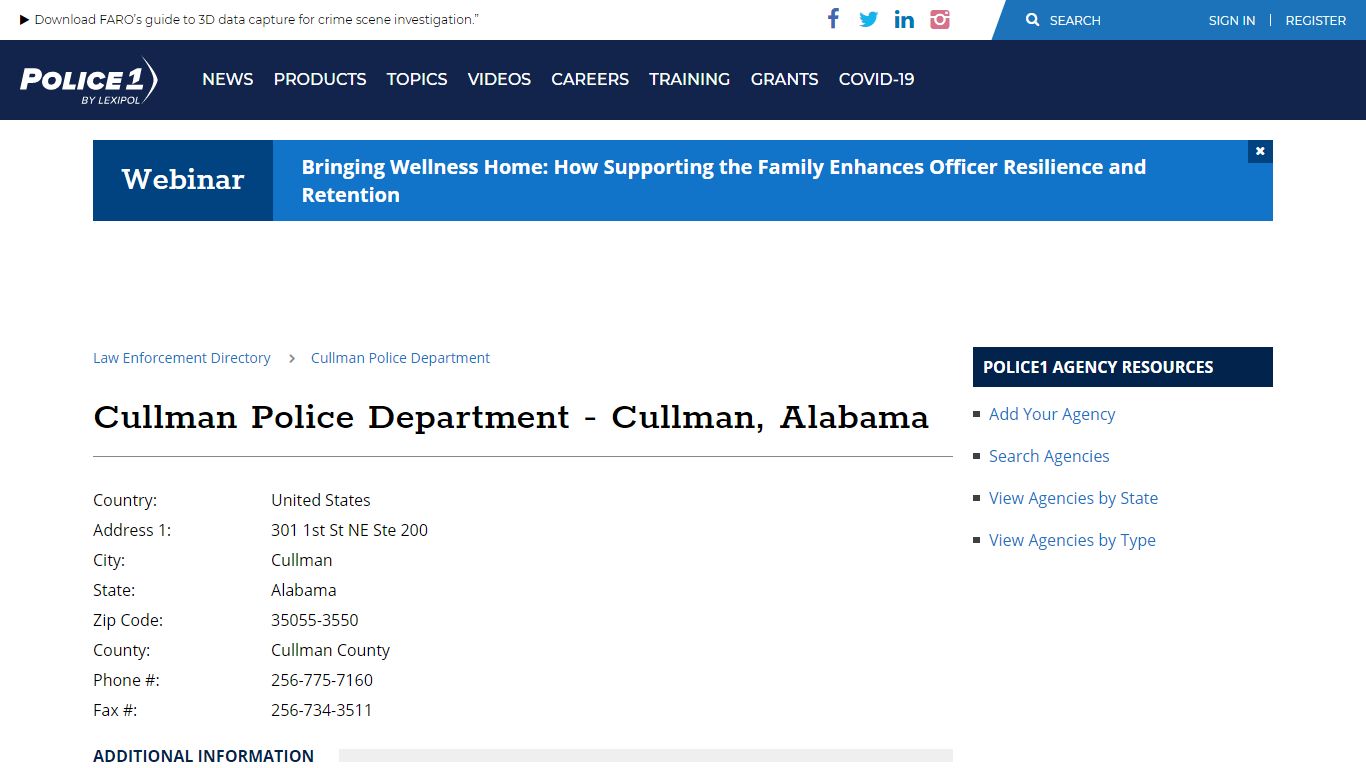 Cullman Police Department - Cullman, Alabama